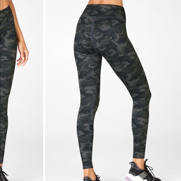 Fabletics Mid-Rise Printed PowerHold Leggings - Picture 2 of 3